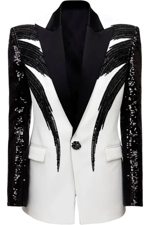 Balmain Einreihiges Sakko mit Pailletten