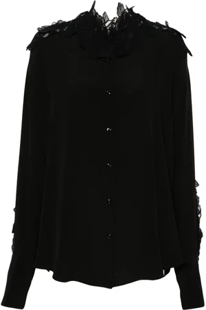 ERMANNO SCERVINO Hemd mit Spitzenmuster