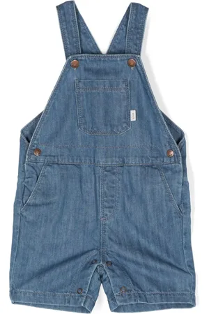 KNOT Ausgeblichene Ben Jeans-Latzhose