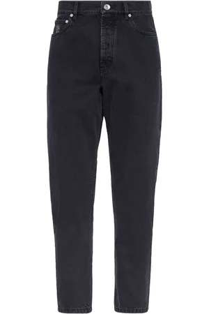 Brunello Cucinelli Halbhohe Slim-Fit-Jeans