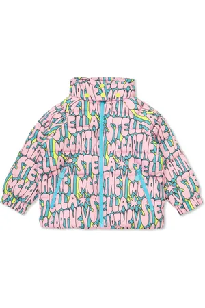 Stella McCartney Gefütterte Jacke mit Logo-Print