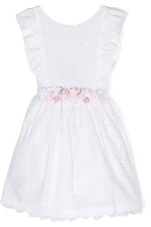 Amaya Kleid mit Lochstickerei