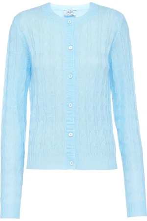 Prada Cardigan mit Zopfmuster