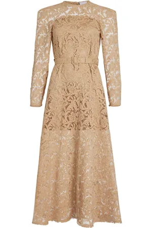 Patou Maxikleid aus Blumenspitze