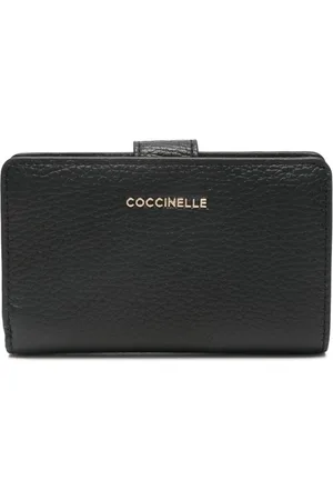 Coccinelle Portemonnaie aus weichem Metallic-Leder
