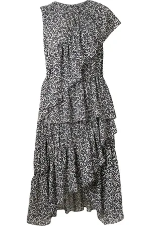 GOEN.J Asymmetrisches Kleid mit Rüschen