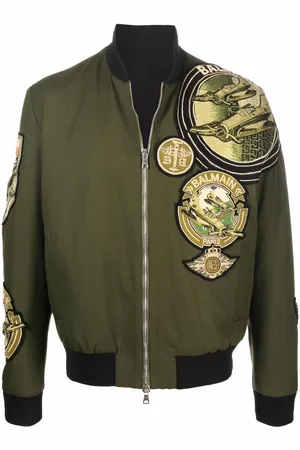 Balmain Pilotenjacke mit Patches