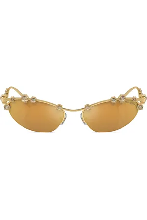 Swarovski Cat-Eye-Sonnenbrille mit Kristallen