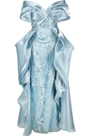 Gaby Charbachy Langes Kleid mit Pailletten
