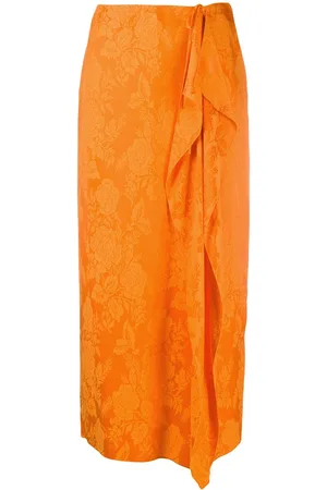 The Attico Jacquard-Rock mit Blumenmuster