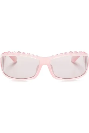 Swarovski Ergonomische Sonnenbrille mit Kristallen