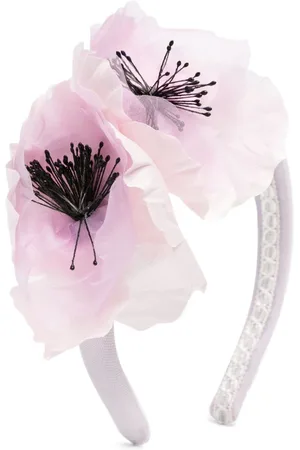 Marchesa Notte Stirnband mit 3D-Blumenapplikation