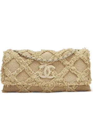 CHANEL 2009 große Crochet Flap Schultertasche