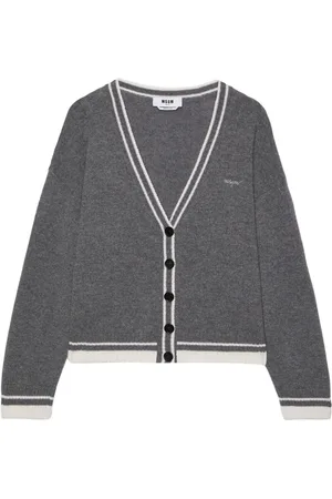 Msgm Cardigan mit Logo-Stickerei