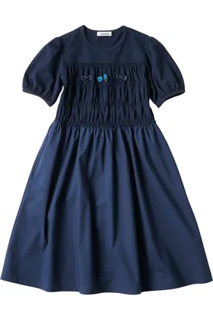 Familiar Gesmoktes Midikleid