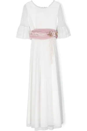 Amaya Kommunionkleid aus Tüll mit Blumendetail