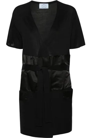 Prada 1990s Strickmantel aus Seide