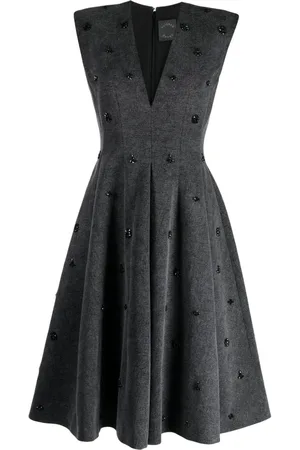 HUISHAN ZHANG Kristallverziertes Kleid