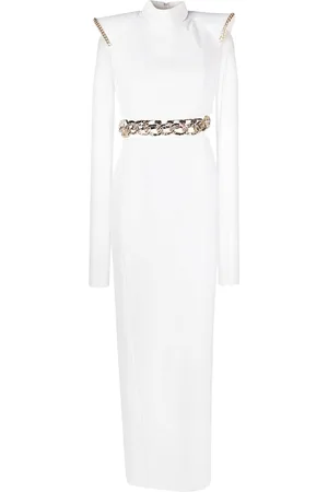 JEAN-LOUIS SABAJI Maxikleid mit Kettendetail