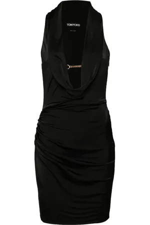 Tom Ford Midikleid mit drapiertem Ausschnitt