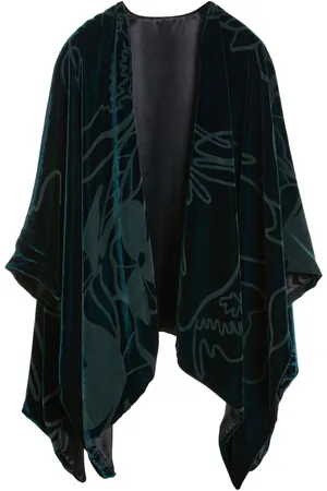 Giorgio Armani Devoré-Cape aus Samt