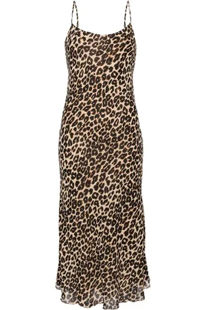 Reformation Emerick Midikleid mit Geparden-Print