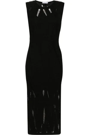 Patrizia Pepe Gestricktes Midikleid