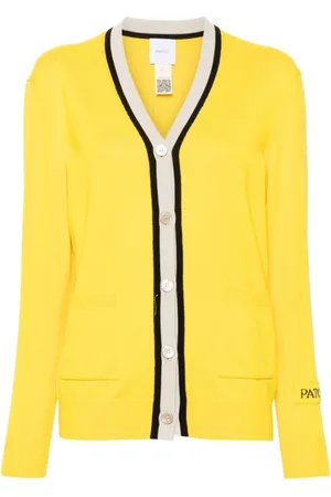 Patou Intarsien-Cardigan mit Logo