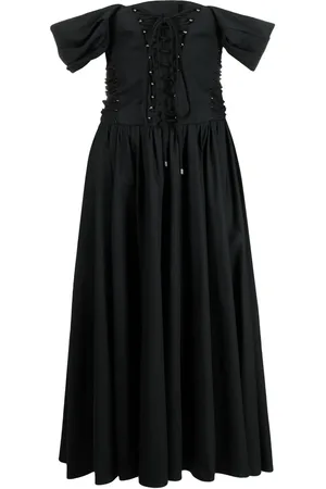 Serafini Schulterfreies Midikleid