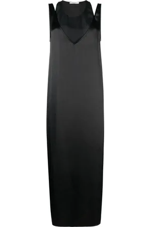 Gauchere Seidenkleid im Layering-Look