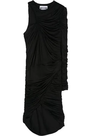 Moschino 2000 drapiertes Midikleid