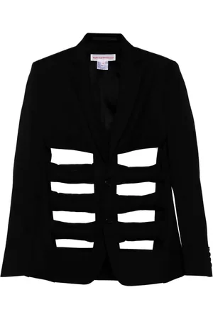 WALTER VAN BEIRENDONCK Wollsakko mit Cut-Out