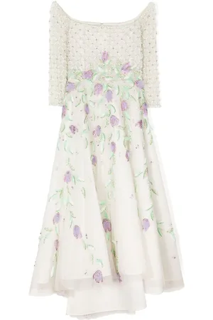 Saiid Kobeisy Schulterfreies Kleid mit Tüll