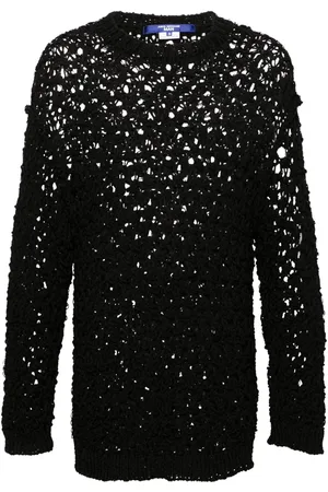 JUNYA WATANABE Leinengemisch-Pullover in Lochstrick