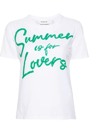 P.A.R.O.S.H. T-Shirt mit Paillettenverzierung