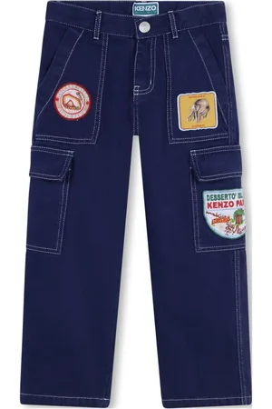 Kenzo Cargo-Jeans mit Logo-Patch