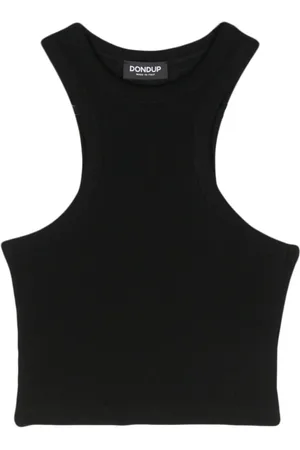 Dondup Fein geripptes Cropped-Tanktop