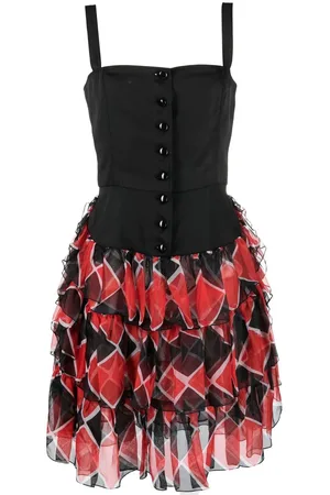 Saint Laurent 1980s Kleid mit Rüschen