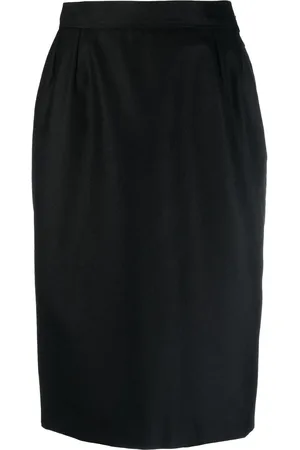Saint Laurent 1980 hoch sitzender Bleistiftrock