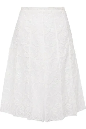 Giambattista Valli Plissierter Spitzenrock