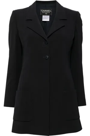 CHANEL 1998 einreihiger Blazer aus Wolle