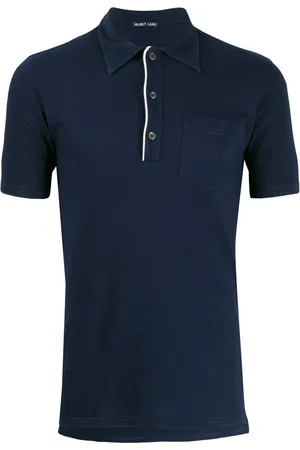 Helmut Lang Poloshirt mit Kontraststreifen