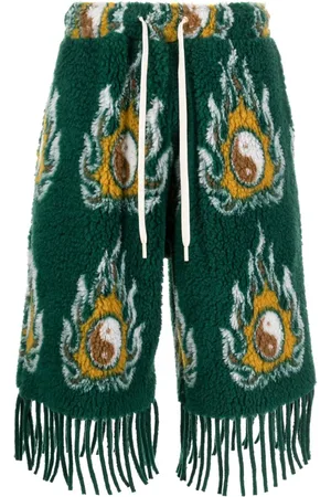 JORDAN LUCA Cosmo Kordelzug-Shorts mit Jacquardmuster
