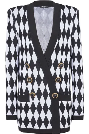 Balmain Jacke mit Rautenmuster