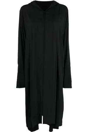 YOHJI YAMAMOTO Asymmetrischer Kapuzenmantel