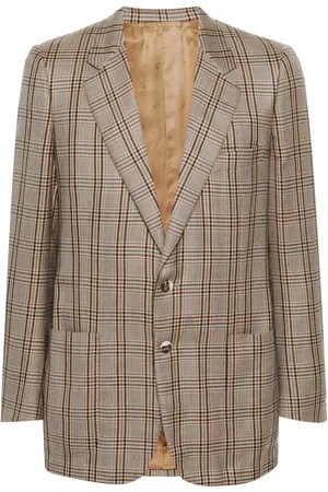 Dior 1970 klassisches Sakko mit Karomuster