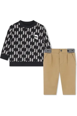 Karl Lagerfeld Set aus Pullover und Hose mit KL-Monogramm