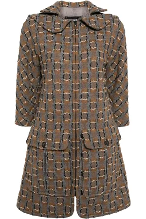 CHANEL Einreihiger Tweed-Mantel