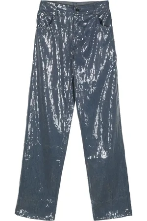 Charles Jeffrey Loverboy Gerade Jeans mit Pailletten