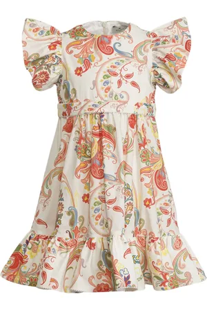 Etro Gerüschtes Kleid mit Paisley-Print
